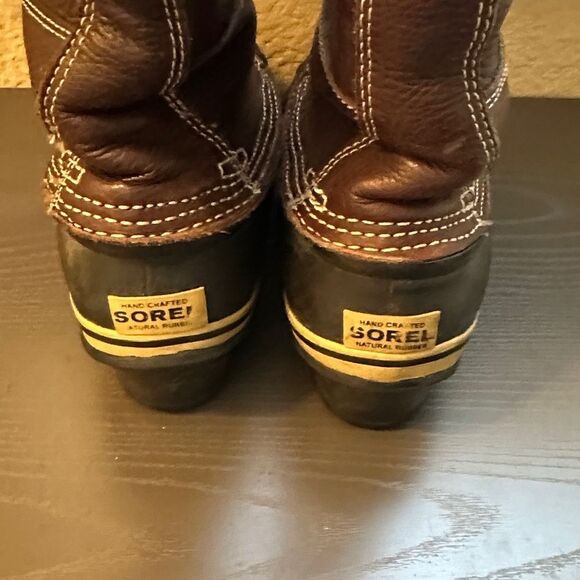 Sorel Brown and Black Winter Boots Size 7.5 - Picture 4 of 6